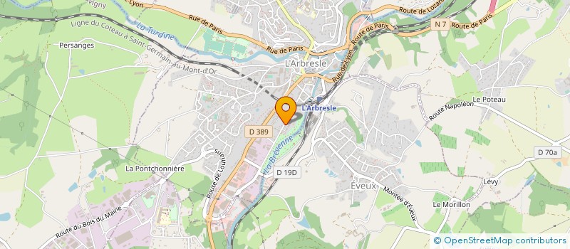 localisation de l'entreprise SELARL CHIRURGIENS DENTISTES GRAND OUEST  L'ARBRESLE