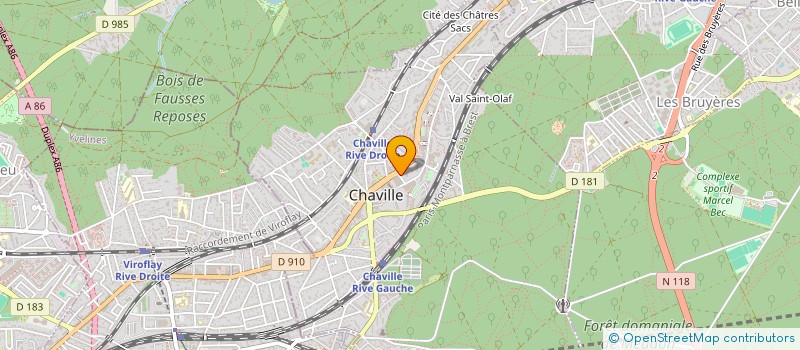 localisation de l'entreprise SELARL CHIRURGIENS DENTISTES MAR SEROR à CHAVILLE