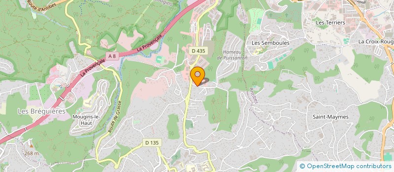 localisation de l'entreprise SELARL CHIRURGIENS DENTISTES ST BERNARD  VALLAURIS