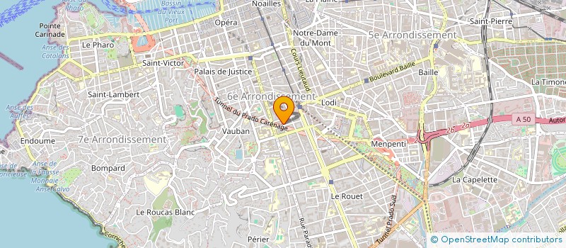 localisation de l'entreprise SELARL CHRISTELLE & ISABELLE GRENIER  MARSEILLE