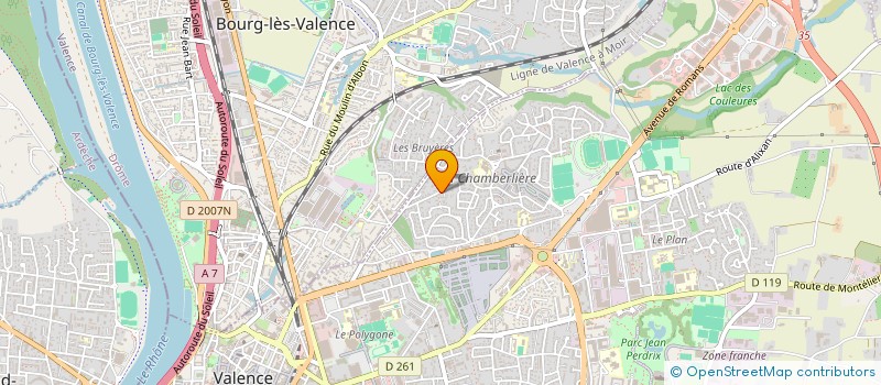 localisation de l'entreprise SELARL CHRISTINE MALFAY-REGNIER à VALENCE