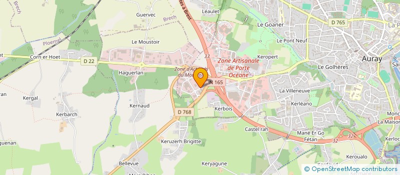localisation de l'entreprise SELARL CHRISTOPHE LE BECHENNEC, NOTAIRE à AURAY