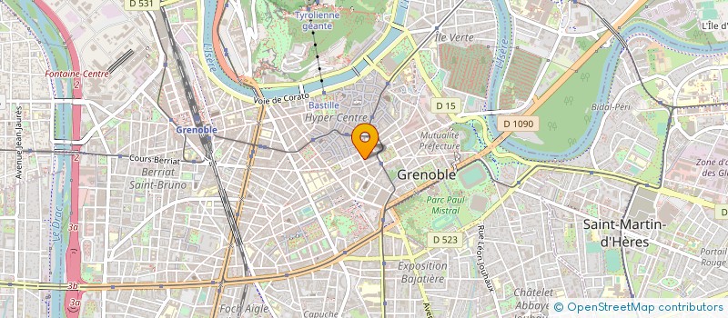 localisation de l'entreprise SELARL CLEMENT-CUZIN LEYRAUD & DESCHEEMAKER  GRENOBLE