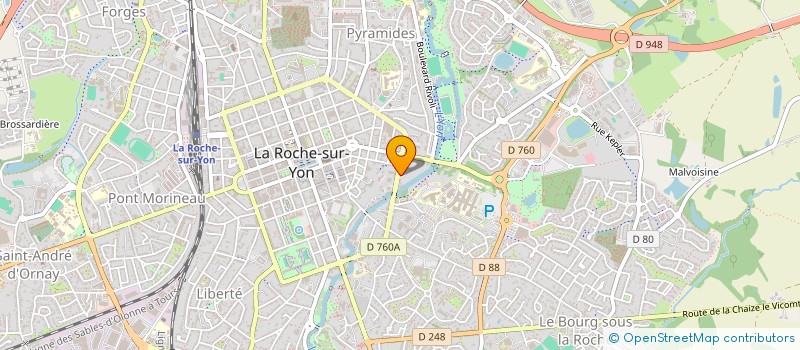 localisation de l'entreprise SELARL CLINIQUE DU CEDRE à LA ROCHE-SUR-YON