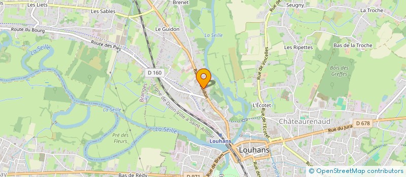 localisation de l'entreprise SELARL CLINIQUE VETERINAIRE DES ALIZES à LOUHANS