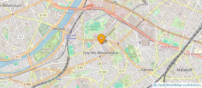 localisation de l'entreprise SELARL CLINIQUE VETERINAIRE - DOCTEURS PERROT ET WATIER à ISSY-LES-MOULINEAUX