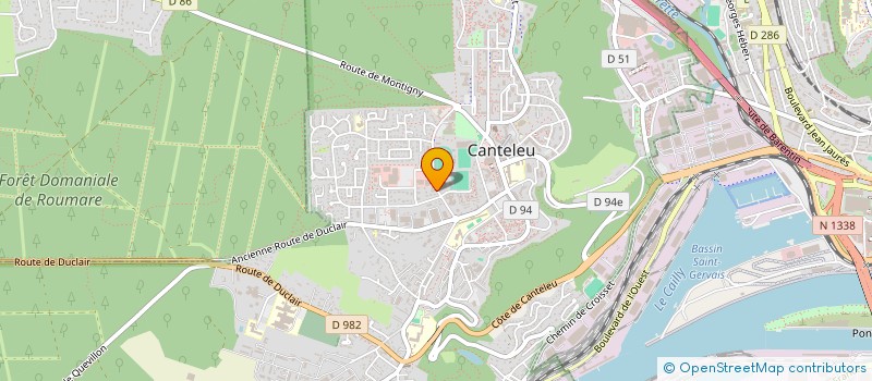 localisation de l'entreprise SELARL CLINIQUE VETERINAIRE DU CHENE A LEU  CANTELEU