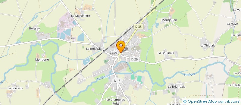 localisation de l'entreprise SELARL CLINIQUE VETERINAIRE DU DON  ISSE