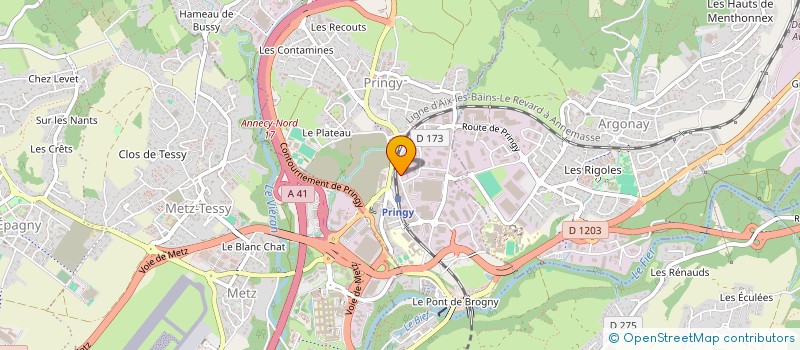 localisation de l'entreprise SELARL CLINIQUE VETERINAIRE DU PARMELAN à ANNECY