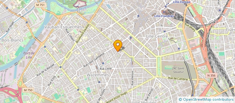 localisation de l'entreprise SELARL COCQ GASTRO SEBASTOPOL  LILLE