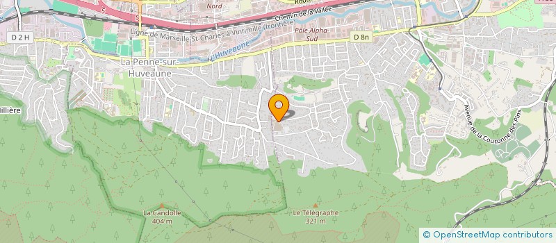 localisation de l'entreprise SELARL COELIOSCOPIE 13 à AUBAGNE
