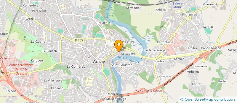 localisation de l'entreprise SELARL CONVEXAS à AURAY