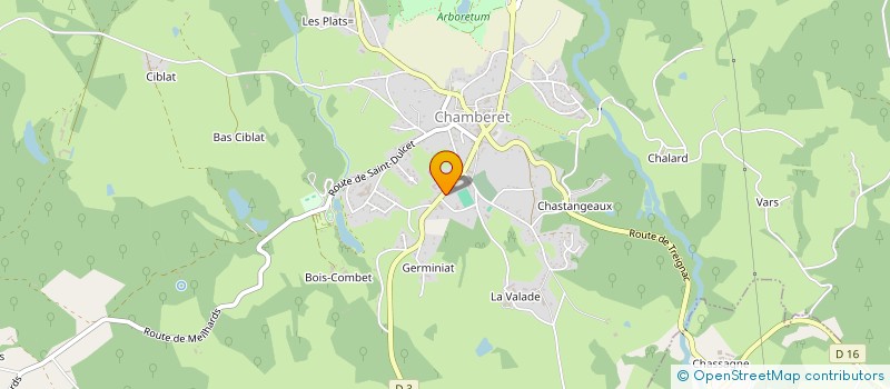 localisation de l'entreprise SELARL CORREPHARM  CHAMBERET