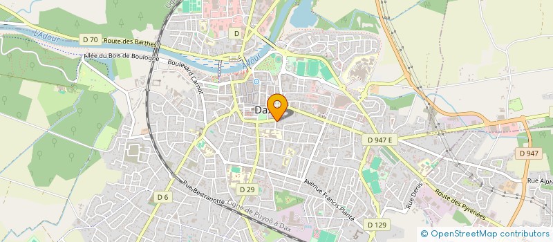 localisation de l'entreprise SELARL COUSSEAU - PERRAUDIN - GADOIS - DIVERNET  DAX