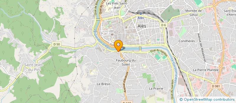 localisation de l'entreprise SELARL CROCIANI MONNIER à ALES