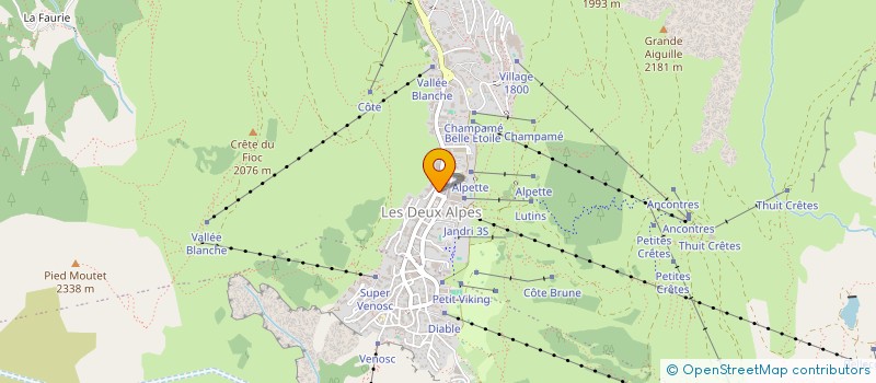 localisation de l'entreprise SELARL CTRE CLINIQUE DES DEUX ALPES  LES DEUX ALPES