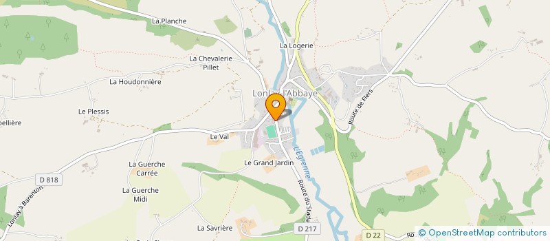 localisation de l'entreprise SELARL CVB à LONLAY-L'ABBAYE