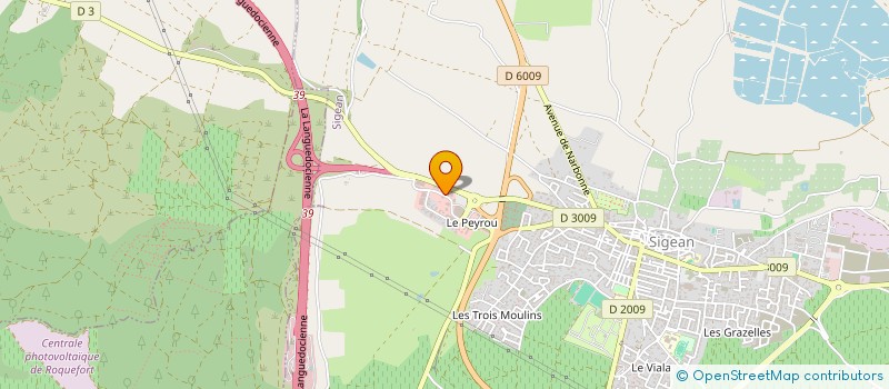 localisation de l'entreprise SELARL D'IMAGERIE MEDICALE DES CORBIERES MARITIMES - IMCM  SIGEAN