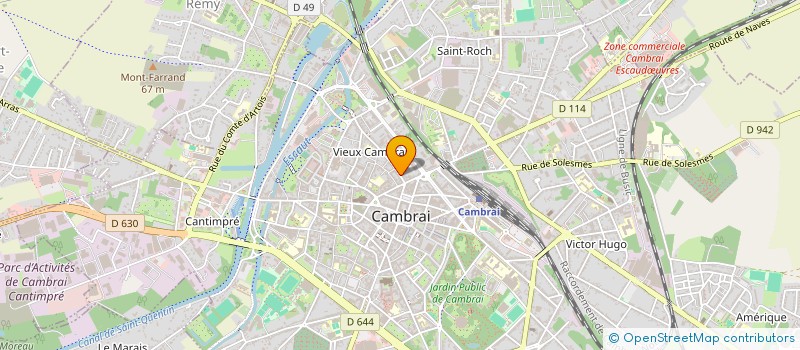 localisation de l'entreprise SELARL D'INFIRMIERE MARIE-CLAUDE MASSON  CAMBRAI