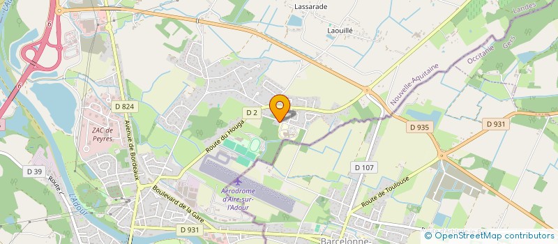 localisation de l'entreprise SELARL D'OPHTALMOLOGIE à AIRE-SUR-L'ADOUR