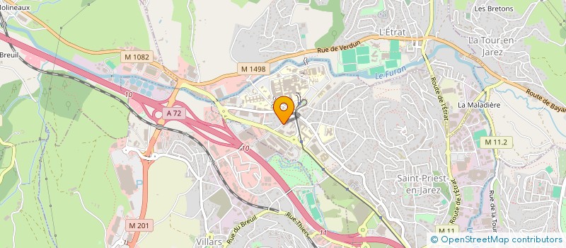 localisation de l'entreprise SELARL D'OPHTALMOLOGIE DHAUSSY ANTOINE  SAINT-PRIEST-EN-JAREZ