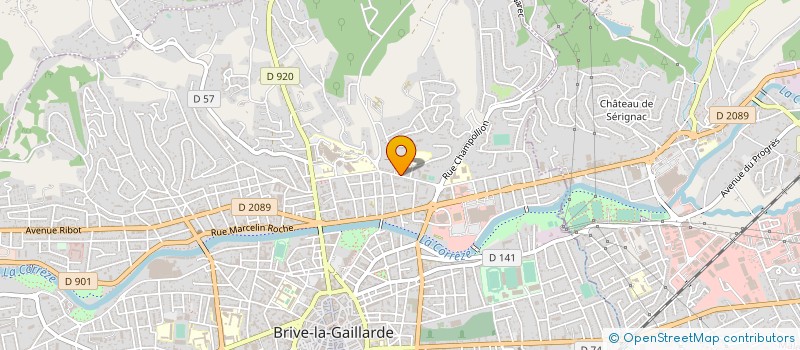 localisation de l'entreprise SELARL D'OPHTALMOLOGIE PELINARD LOUIS à BRIVE-LA-GAILLARDE