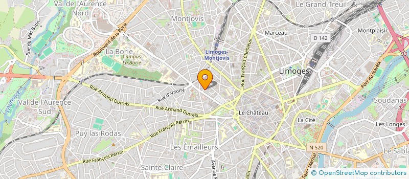 localisation de l'entreprise SELARL DAMIEN VERGER  LIMOGES