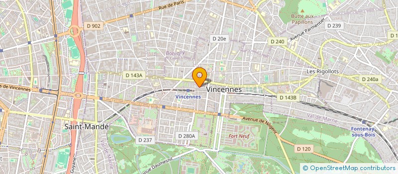 localisation de l'entreprise SELARL DANIEL GEAS  VINCENNES