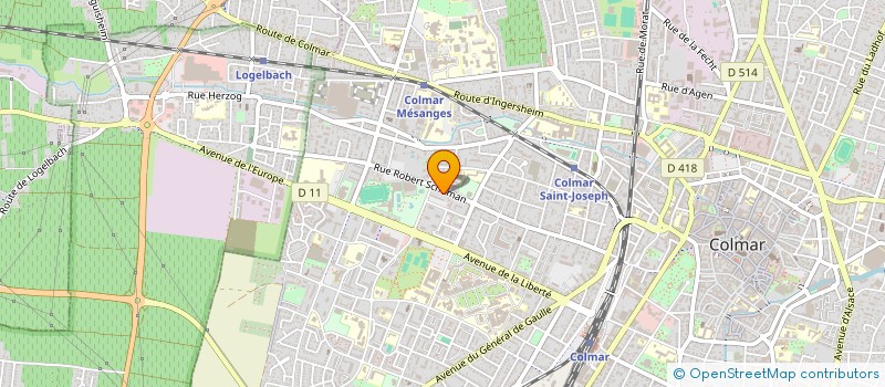 localisation de l'entreprise SELARL DE CELINE MULLER  COLMAR