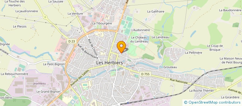 localisation de l'entreprise SELARL DE CHIRURGIE DENTAIRE CRESPEL DELPHINE à LES HERBIERS
