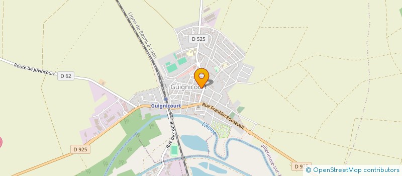 localisation de l'entreprise SELARL DE CHIRURGIE DENTAIRE DU BORD DE L'AISNE  VILLENEUVE-SUR-AISNE