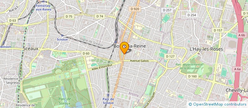 localisation de l'entreprise SELARL DE CHIRURGIEN DENTISTE BLR120 à BOURG-LA-REINE