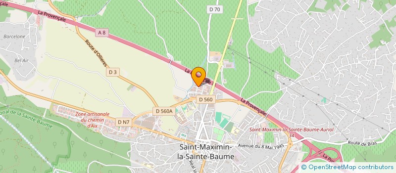 localisation de l'entreprise SELARL DE CHIRURGIEN DENTISTE DOCTEUR BENJAMIN SADOK  SAINT-MAXIMIN-LA-SAINTE-BAUME