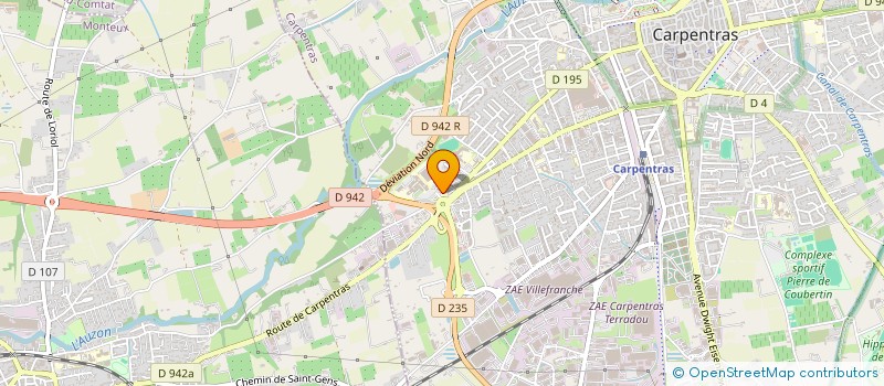 localisation de l'entreprise SELARL DE CHIRURGIEN DENTISTE DU DOCTEUR LAURENT BECKER à CARPENTRAS