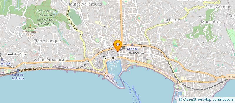 localisation de l'entreprise SELARL DE CHIRURGIEN-DENTISTE DU DOCTEUR MARIA CRISTINA PEREZ PIZARRO à CANNES