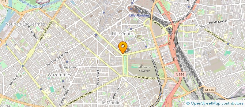 localisation de l'entreprise SELARL DE CHIRURGIEN DENTISTE DU DOCTEUR MOREAU SPECIALISTE QUALIFIE EN ORTHOPEDIE DENTO-FACIALE à LILLE
