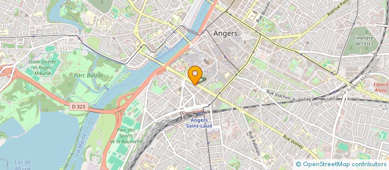 localisation de l'entreprise SELARL DE CHIRURGIEN DENTISTE DU DR DENIAUD JOEL à ANGERS