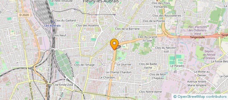 localisation de l'entreprise SELARL DE CHIRURGIEN-DENTISTE DU DR DMYTRO TRIPAK à ORLEANS