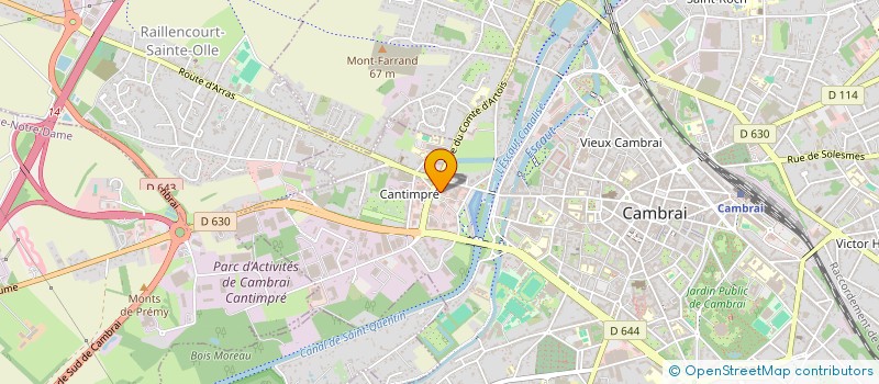 localisation de l'entreprise SELARL DE CHIRURGIEN DENTISTE JEAN-BAPTISTE CHAMPAGNE  CAMBRAI