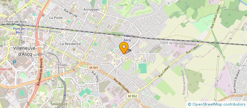 localisation de l'entreprise SELARL DE CHIRURGIEN-DENTISTE SELARL DOCTEUR YVART ET ASSOCIES à VILLENEUVE-D'ASCQ
