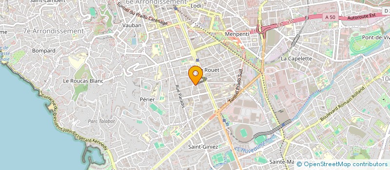 localisation de l'entreprise SELARL DE CHIRURGIEN DENTISTE VINCENT ROUBAUD à MARSEILLE