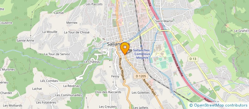 localisation de l'entreprise SELARL DE CHIRURGIENS DENTISTE BELY à SALLANCHES