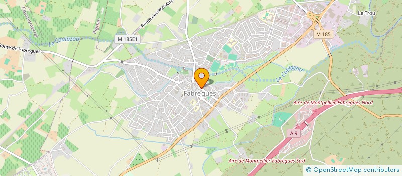 localisation de l'entreprise SELARL DE CHIRURGIENS DENTISTES COLLART DUTILLEUL OUSSAID  FABREGUES