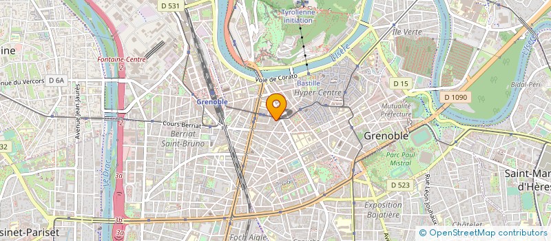 localisation de l'entreprise SELARL DE CHIRURGIENS-DENTISTES DENT'L à GRENOBLE