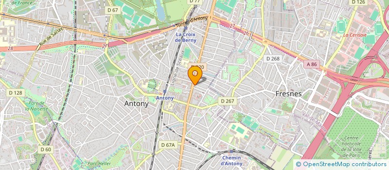 localisation de l'entreprise SELARL DE CHIRURGIENS DENTISTES DES DOCTEURS DARMON ET RAMON à ANTONY