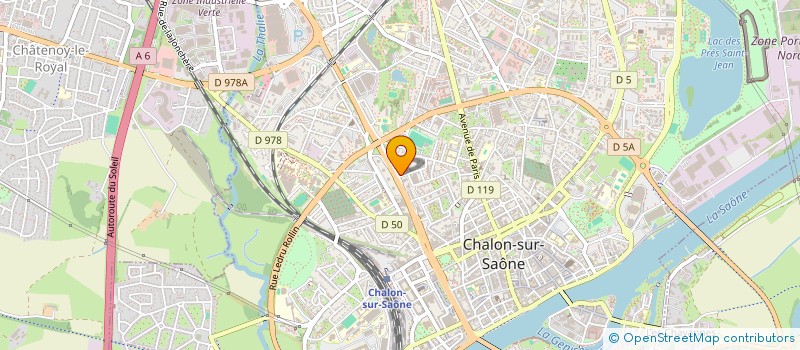 localisation de l'entreprise SELARL DE CHIRURGIENS DENTISTES DES DOCTEURS MAZIERE GALAN ET ASSOCIES à CHALON-SUR-SAONE