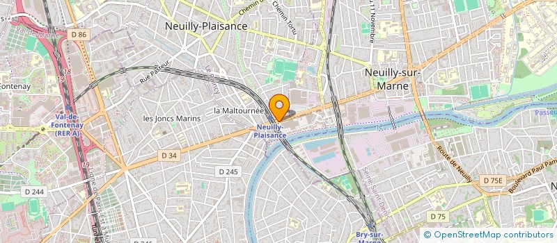 localisation de l'entreprise SELARL DE CHIRURGIENS-DENTISTES DU 24 BOULEVARD GALLIENI à NEUILLY-PLAISANCE