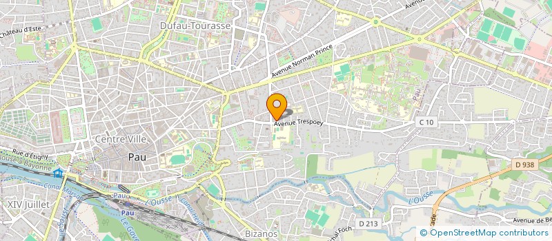 localisation de l'entreprise SELARL DE CHIRURGIENS-DENTISTES DU DOCTEUR CELINE BAYOL-CHAPELET à PAU