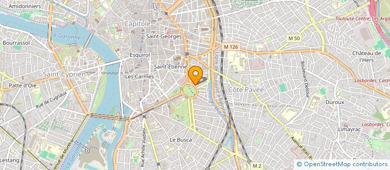 localisation de l'entreprise SELARL DE CHIRURGIENS DENTISTES DU GRAND ROND  TOULOUSE