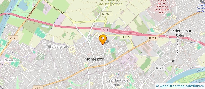 localisation de l'entreprise SELARL DE CHIRURGIENS DENTISTES FELICIEN LESAGE  MONTESSON